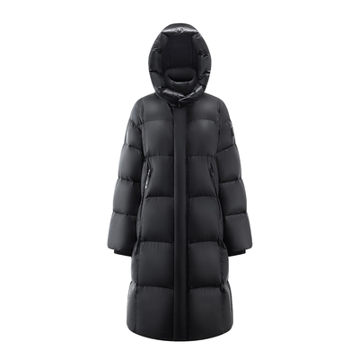 【宋佳同款】艾莱依长款鹅绒服2025新款环形枕时尚户外男女羽绒服