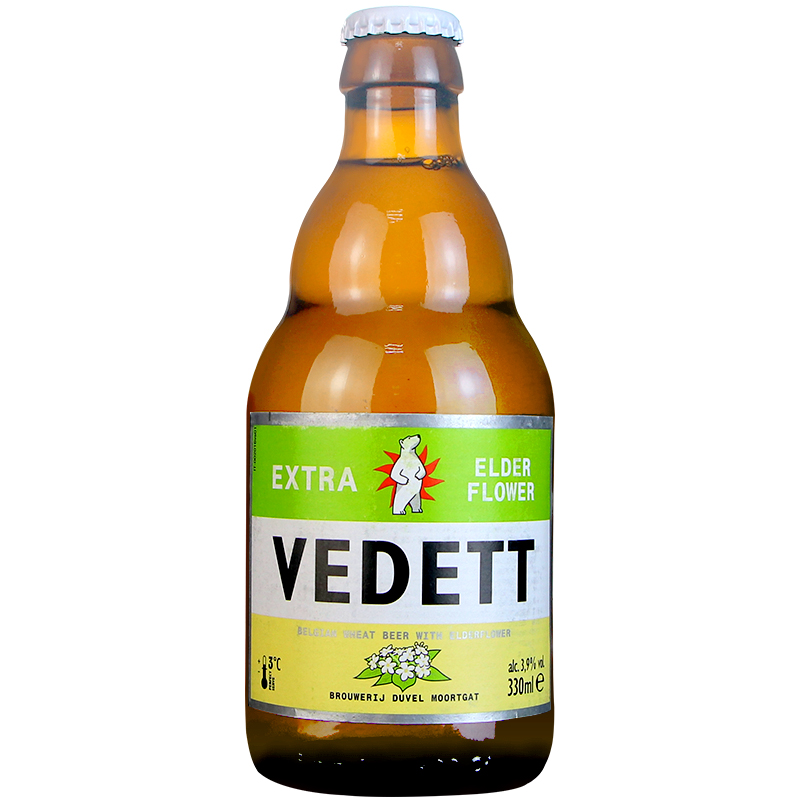 比利时风味白熊接骨木花啤酒白啤玫瑰红新口味精酿啤酒330ml*24瓶