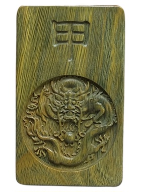 绿檀木青龙甲吊坠挂件