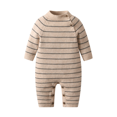 婴儿连体衣针织毛衣男女宝宝爬服