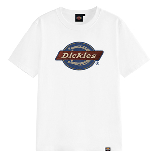 Dickies抗菌正肩短袖T恤女生夏季美式复古Logo显瘦小众百搭上衣1A