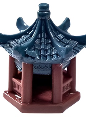 微景观仿真假山凉亭造景装饰摆件