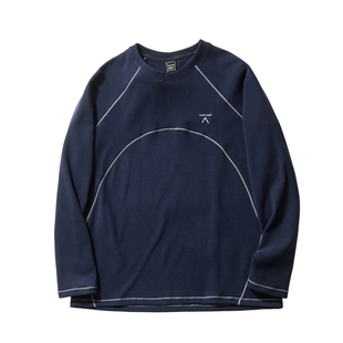 潮味十足 山系户外秋冬男士时尚休闲弹力透气立体裁剪长袖抓绒衣