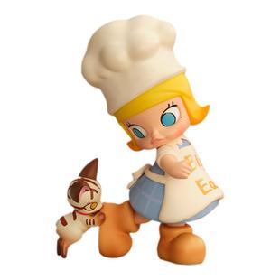 POPMART泡泡玛特MOLLY面包脑袋盲盒公仔潮玩礼物明盒手办摆件