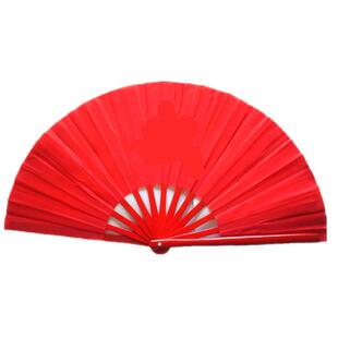 雅鑫太极扇功夫对扇左右手龙凤红黄色26-33-36cm竹骨武术舞蹈响扇