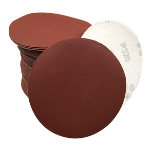 4寸砂纸植绒木工墙面打磨机抛光圆形吸盘背绒自粘式角磨机打磨片