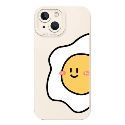 番茄鸡蛋手机壳情侣可爱趣味卡通