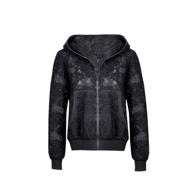 25秋冬繁华锦簇秋提花修身连帽衫