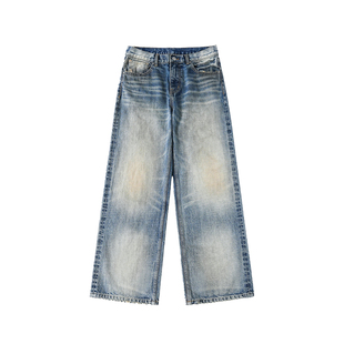 WHOOSIS（不知其名）内华达怀旧洗水牛仔裤长裤美式复古秋冬男女