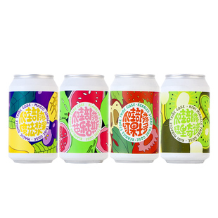 果泥精酿啤酒 气泡实验室爪哇部落芭乐凤梨魔法果酱绿里奇迹啤酒