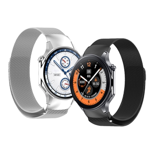 适用OPPOwatchX2手表专用一体米兰磁吸表带运动智能手表watchX米兰尼斯金属腕带男生高级感女生夏天表链