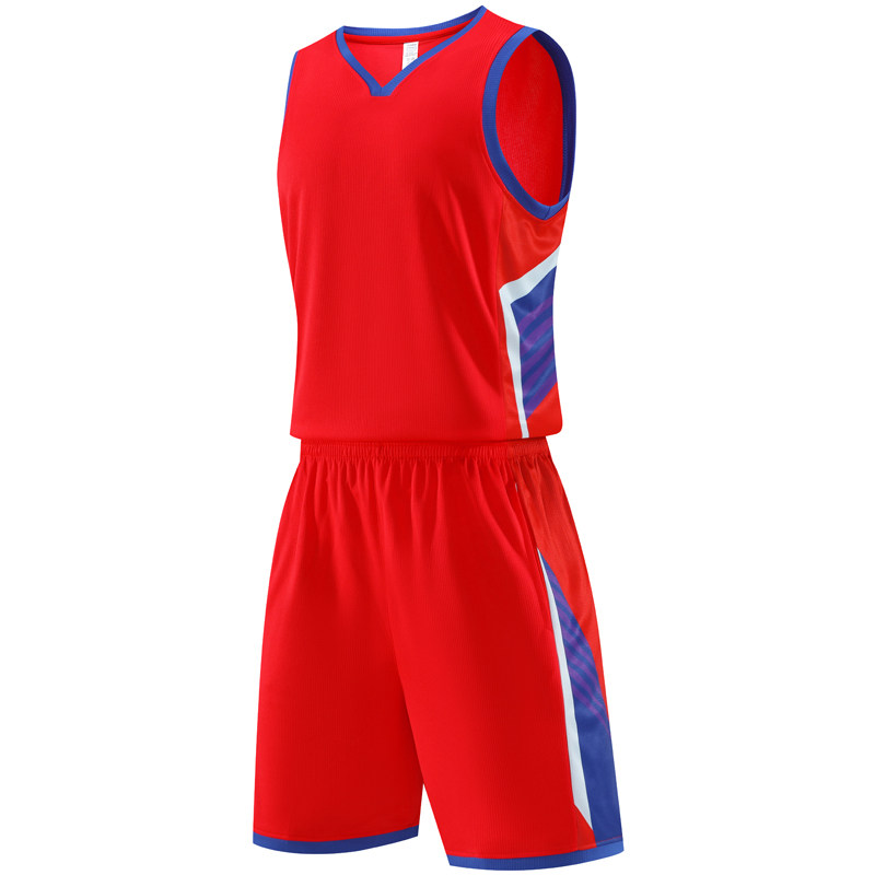 美式成人儿童篮球服套装球衣夏季背心比赛训练服定制印字616红色
