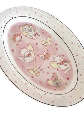 星星小猫韩国高颜值卡通陶瓷餐盘