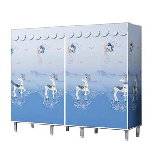 定制简易布衣柜布套外罩单卖置物架货架衣橱牛津布包边加厚防尘罩