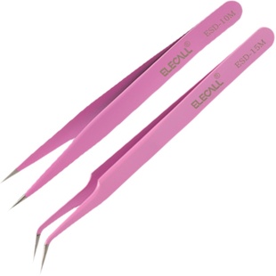 弯头镊子弯头夹假睫毛镊子医用镊子镊子工具维修眉毛夹子美妆镊子