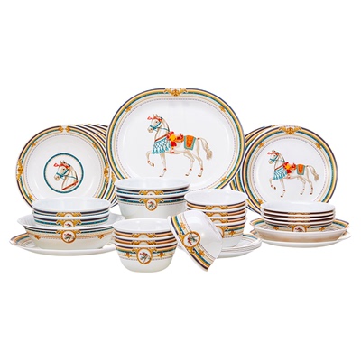 CORELLE瑰金时光碗盘套装