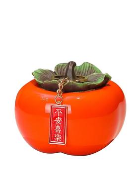 蕊杰柿子小摆件家居装饰品