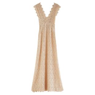 cicidream设计师全手缝轻古典绣球花蕾丝婚纱轻礼服连衣长裙