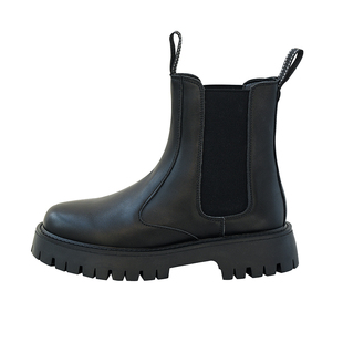 切尔西靴男真皮高帮增高百搭马丁靴男款英伦风烟筒靴潮男冬季靴子