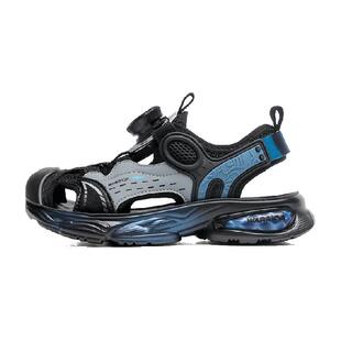 回力男童凉鞋2024年夏季新款学生透气包头鞋子儿童休闲软底沙滩鞋