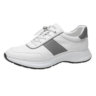 CROWN/皇冠春夏季跑步鞋男软皮休闲运动鞋减震真皮男鞋轻便款潮流