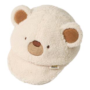 宝宝帽子春夏季婴儿防风鸭舌帽男宝女童可爱棒球帽儿童保暖毛绒帽