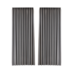 金蝉遮光窗帘免打孔安装杆一整套飘窗出租房隔音遮阳雪尼尔新款布