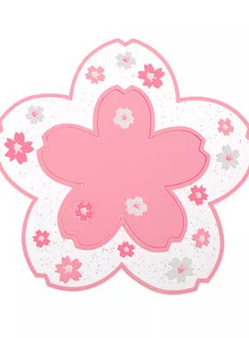 樱花杯垫防滑隔热垫子厨房餐厅软胶餐垫锅垫杯家用防烫餐桌垫碗垫