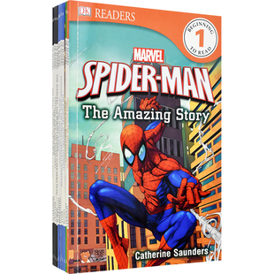 DK Readers Marvel Spiderman Avengers X-Men Fantastic Four Iron Man Super Hero Enemies 儿童分级读物-漫威套装 英文原版图书