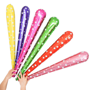 加油棒运动会手持啦啦队助威充气啦啦棒气球创意氛围年会气氛道具