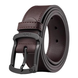 罗蒙皮带男士真皮针扣腰带潮正品高档纯牛皮年轻人休闲男式裤带男