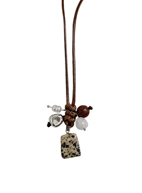 复古森系方块吊坠项链长款锁骨链