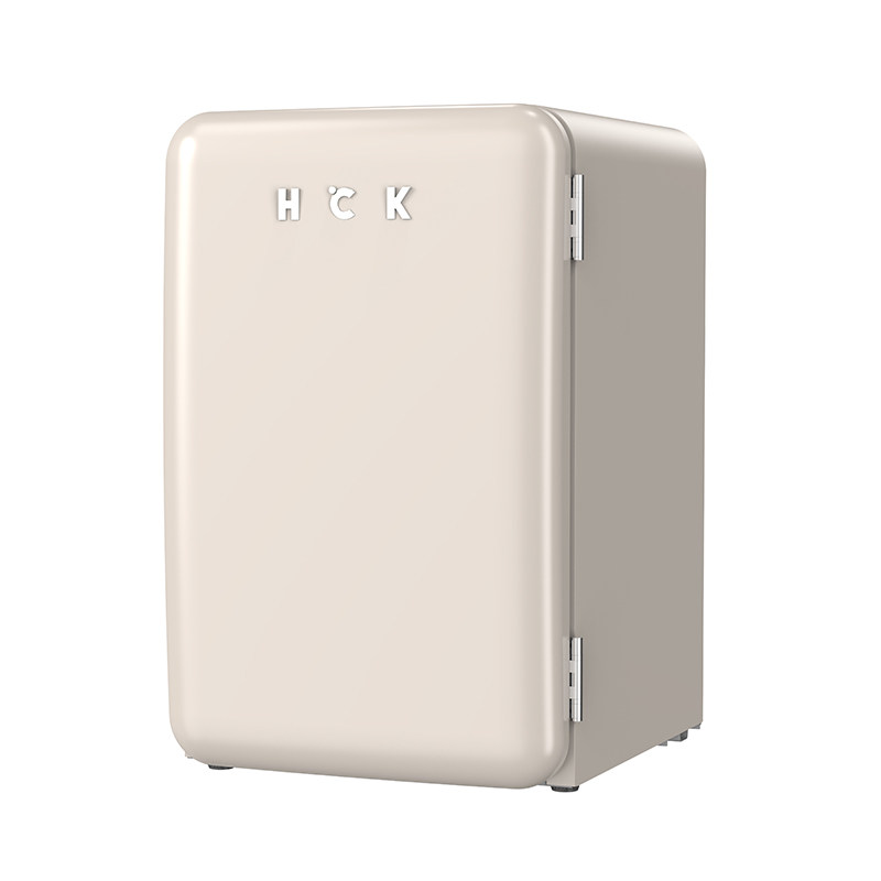 HCK哈士奇BC-70BKA冰箱迷你小型家用客厅饮料冷藏复古冰箱高颜值