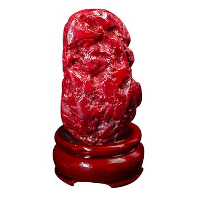 朱砂原石摆件随形办公居家