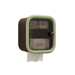 卫生间纸巾盒壁挂式免打孔浴室防水收纳卫生纸置物架厕所抽纸盒