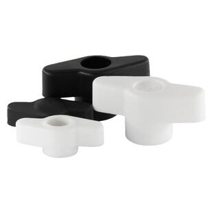 一字手拧螺母胶头梅花手柄螺母塑料t型旋钮把手通孔盲孔螺帽M4-M8