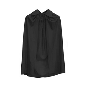 COS道具成人儿童纯黑披风80-175cm连帽斗篷蝙蝠侠披风万圣节服装