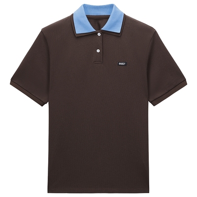 OCHIRLY欧时力刺绣翻领短袖t恤