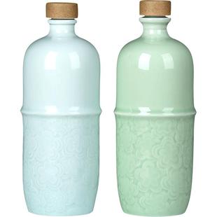 景德镇陶瓷酒坛一斤装家用仿古雕刻白酒酒壶密封酒瓶子空酒瓶包邮