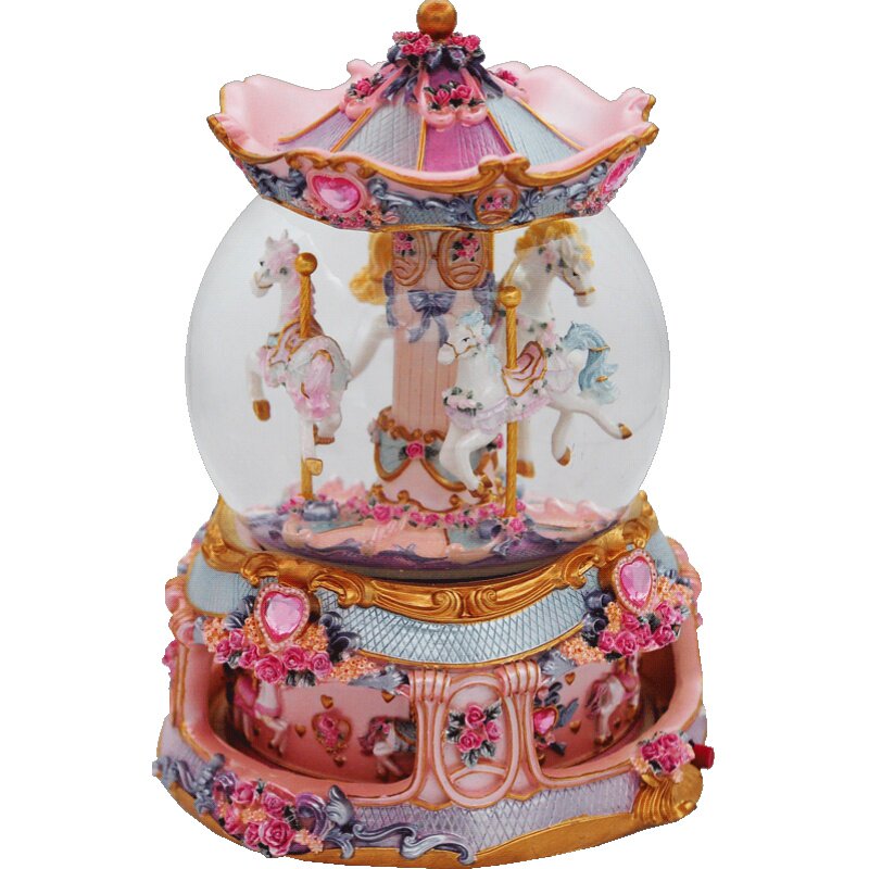 旋转木马水晶球八音盒音乐盒天空之城创意情人节礼品女生生日礼物
