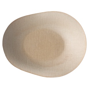 粗陶异形盘陶瓷装菜盘叶子盘西餐盘水果盘深盘汤盘中古风餐厅餐具