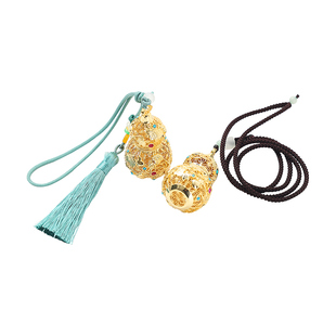 古风手串香囊香包中式珐琅彩镂空香丸吊坠车载随身小挂件送礼配饰