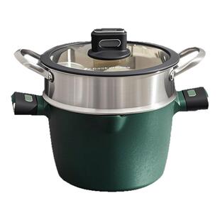 CookerBene大容量汤锅加深不粘锅炖锅蒸锅麦饭石燃气灶电磁炉通用