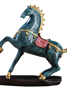 现代轻奢树脂马摆件客厅酒柜装饰品玄关室内家居创意电视柜工艺品