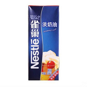 雀巢动物性淡奶油 鲜奶油淡忌廉裱花蛋糕饼干烘焙原料 250ML奶油