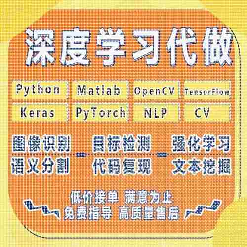 python深度学习代做nlp自然语言处理pytorch神经网络CV算法opencv