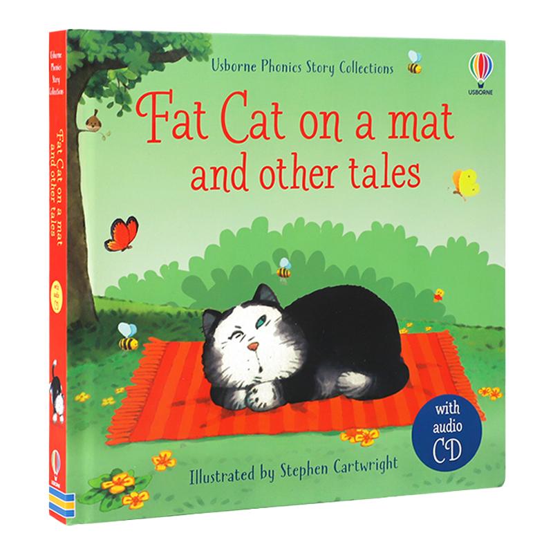 附CD英文原版Phonics stories: Fat Cat on a Mat and other tales语音故事:垫子上的肥猫和其他故事 亲子共读儿童睡前故事书