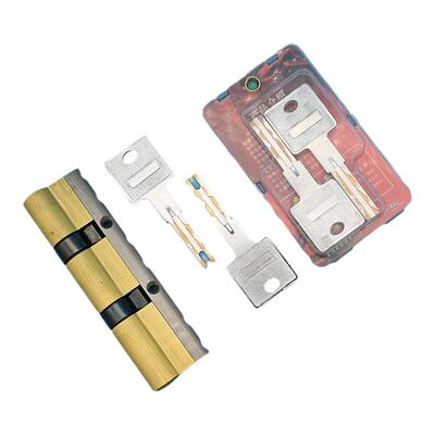 黄铜锁芯C级叶片防锡纸双拨轮锁