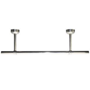 不锈钢阳台固定式晾衣杆吊顶吊座吊通晾衣架顶装配件法兰座管底座