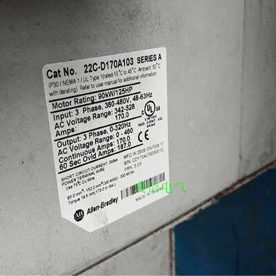 议价22F-D018N114  AB 变频器 罗克韦尔处理器 22FD018N114正品全
